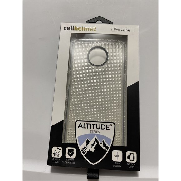 cellhelmet Altitude X Series Case for Motorola Z3 Play - Clear - Military Grade - Picture 1 of 1